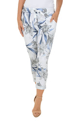 White Lily Drawstring Jogger Pant