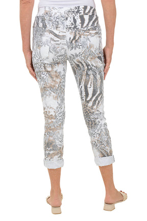 Leopard Floral Drawstring Jogger Pant