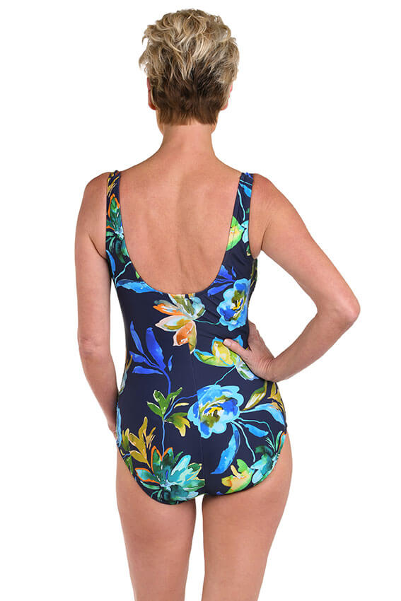 Indigo Vineyard Side Shirred Swimsuit