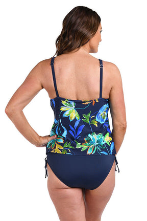 Indigo Vineyard High Neck Tankini Top