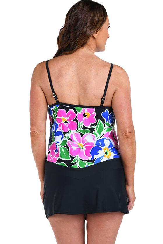 Summer Splash Flutter Tankini Top