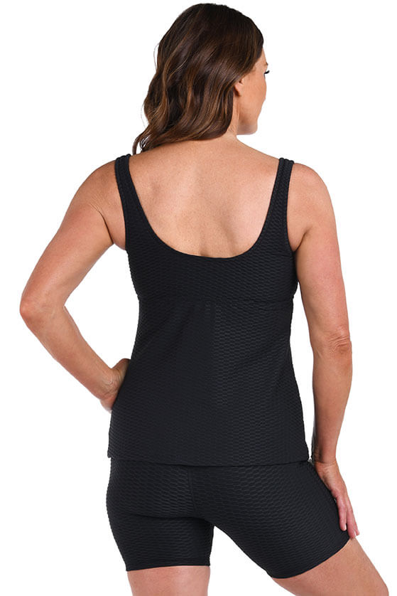 Textured Spa Empire Waist Tank Top