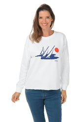 Boat Sun Drop Shoulder Sweatshirt