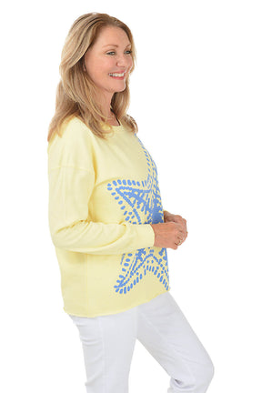 Starfish Drop Shoulder Sweatshirt