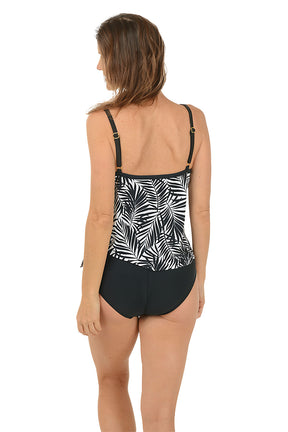 Palm Retreat Faux Tankini Swimsuit