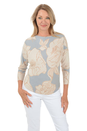 Gardenia 3/4 Dolman Sleeve Sweater