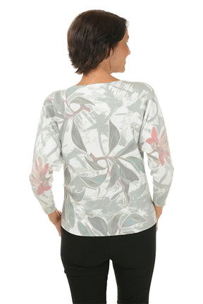 Tropical Dew 3/4 Dolman Sleeve Sweater