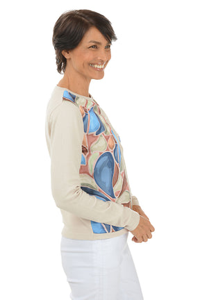 Soft Petals Silky Front Cardigan