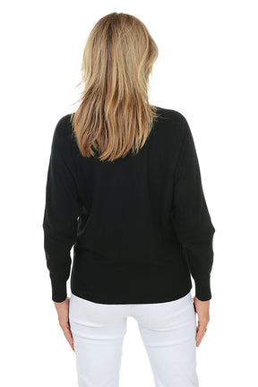 Wheat Angled Colorblock Dolman Sleeve Sweater