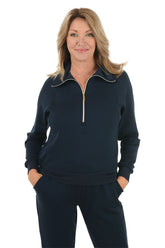 Half Zip Raglan Sleeve Jacket