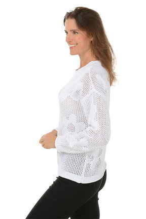 Daisy Open Weave Sweater