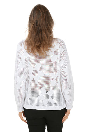 Daisy Open Weave Sweater