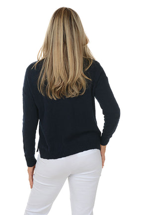 Anchor Long Sleeve Cotton Sweater