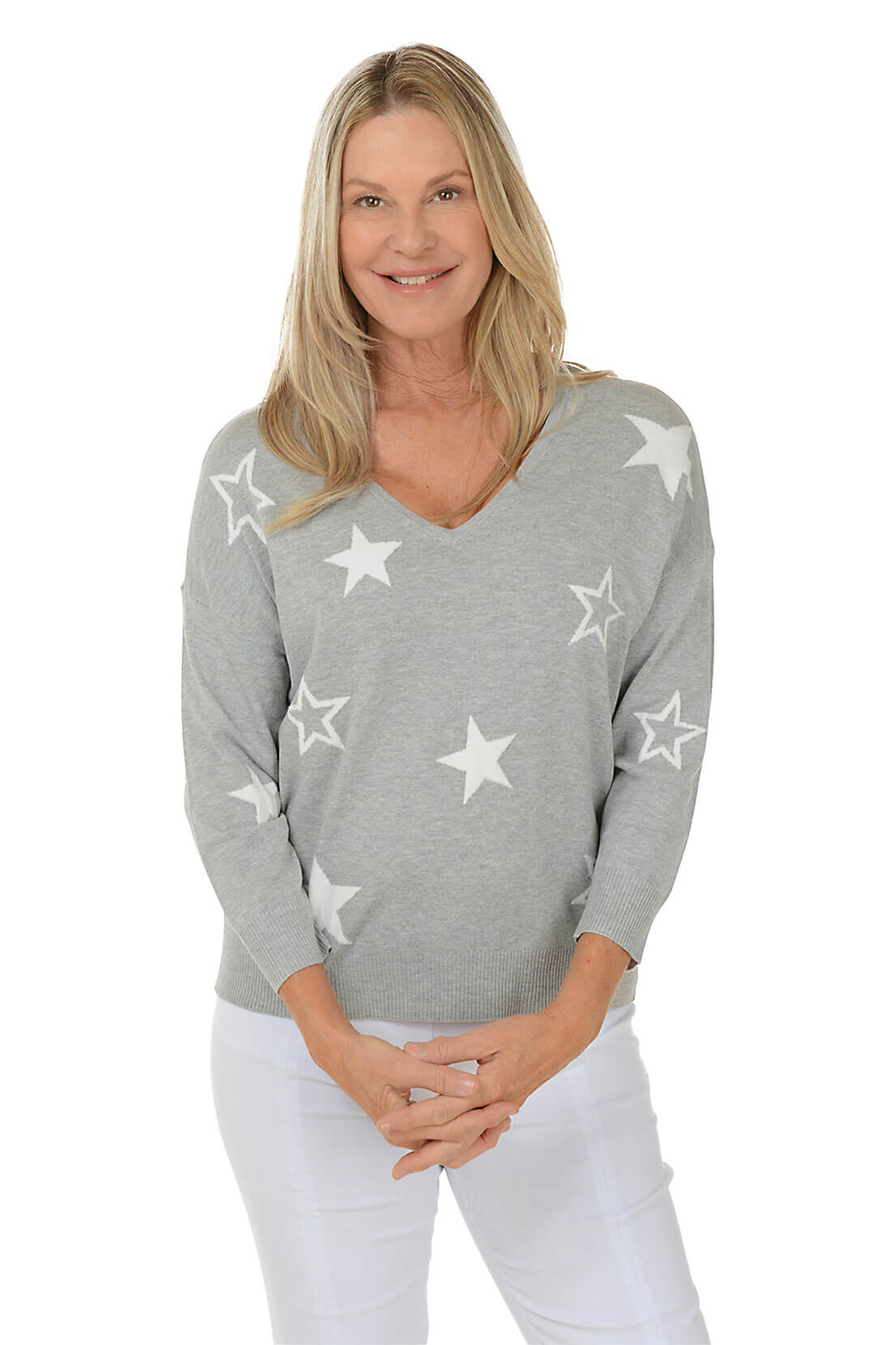 Starry V-Neck Sweater