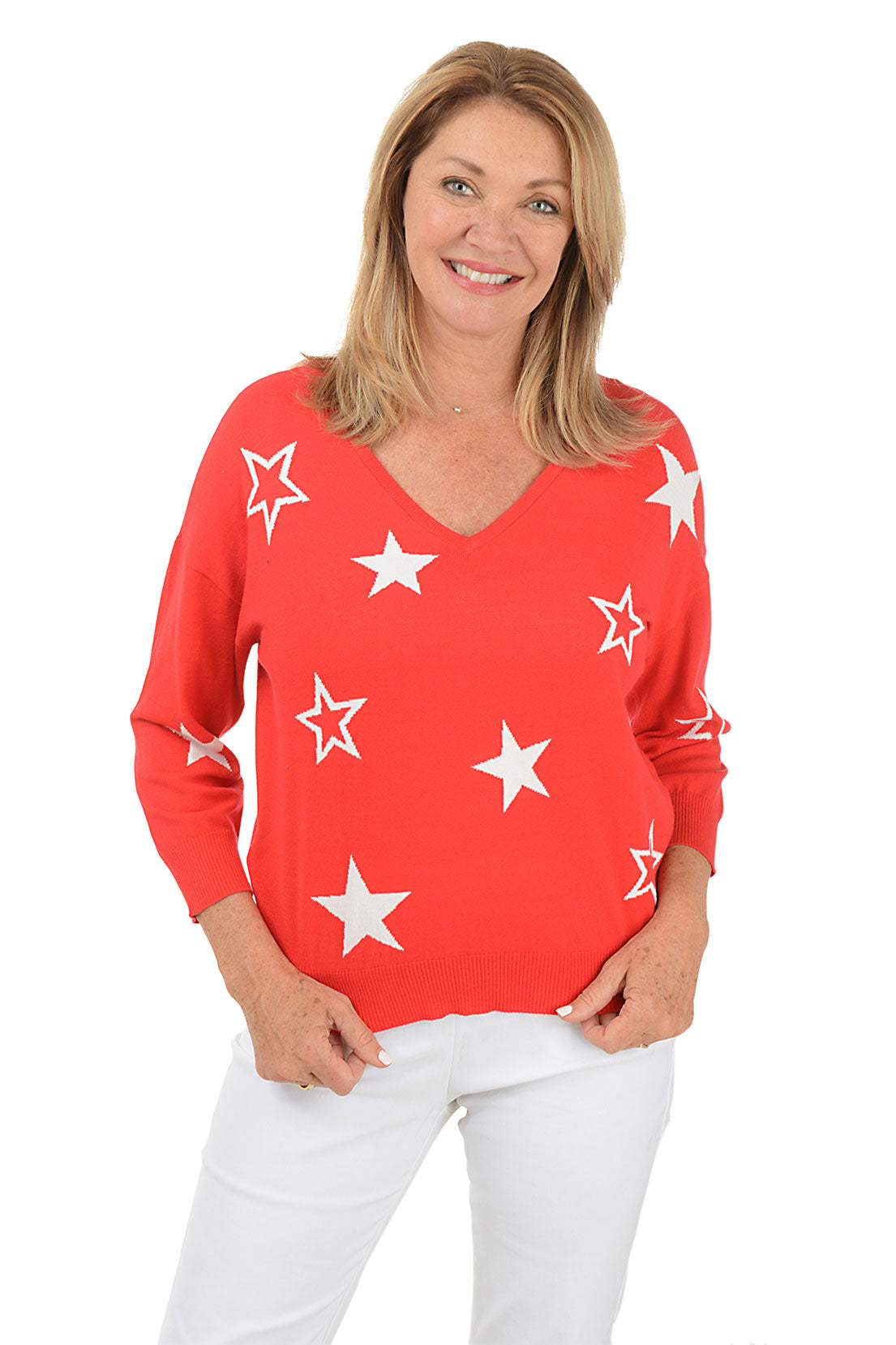 Starry V-Neck Sweater