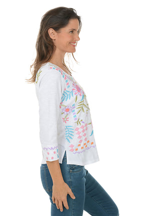 Ginny Embroidered Knit Top