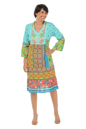 Quintana Embroidered Tiered Dress