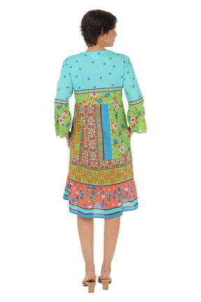 Quintana Embroidered Tiered Dress