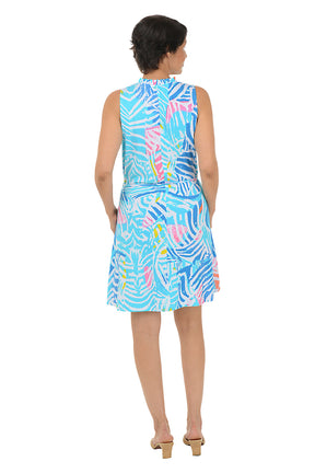 Wendy Ruffle Neck Sleeveless Dress