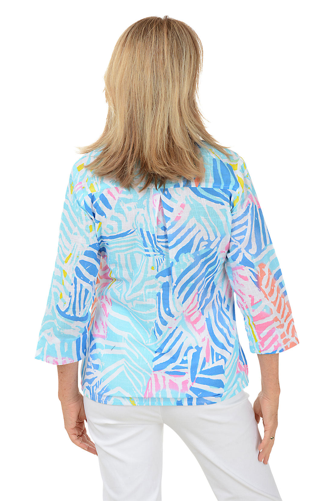 Wendy Pleated Button-Front Shirt