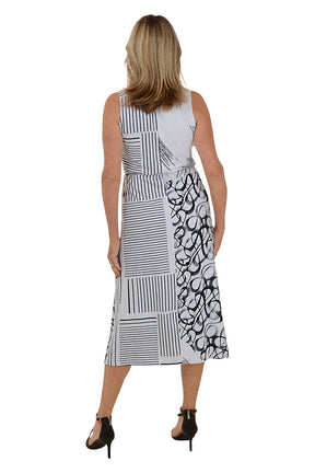 Belle Ruffle Neck Sleeveless Maxi Dress