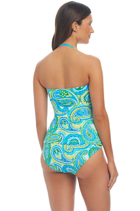 More Is More Tie-Front Tankini Top