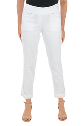 Petite White Monochrome Moment Ankle Pant