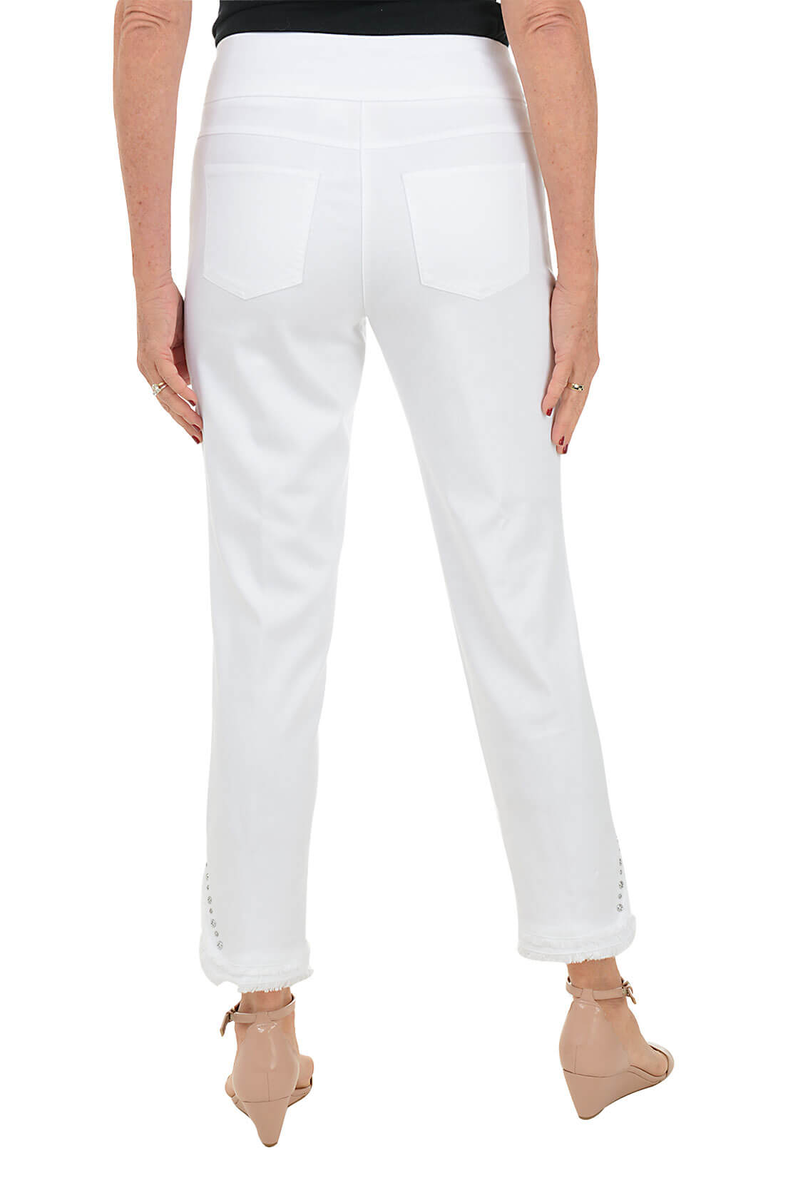 Petite White Monochrome Moment Ankle Pant