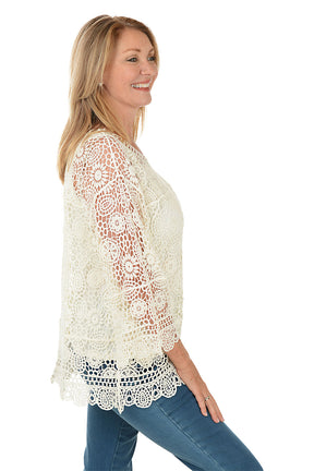 Keep It Natural Crochet Blouse