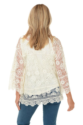 Keep It Natural Crochet Blouse