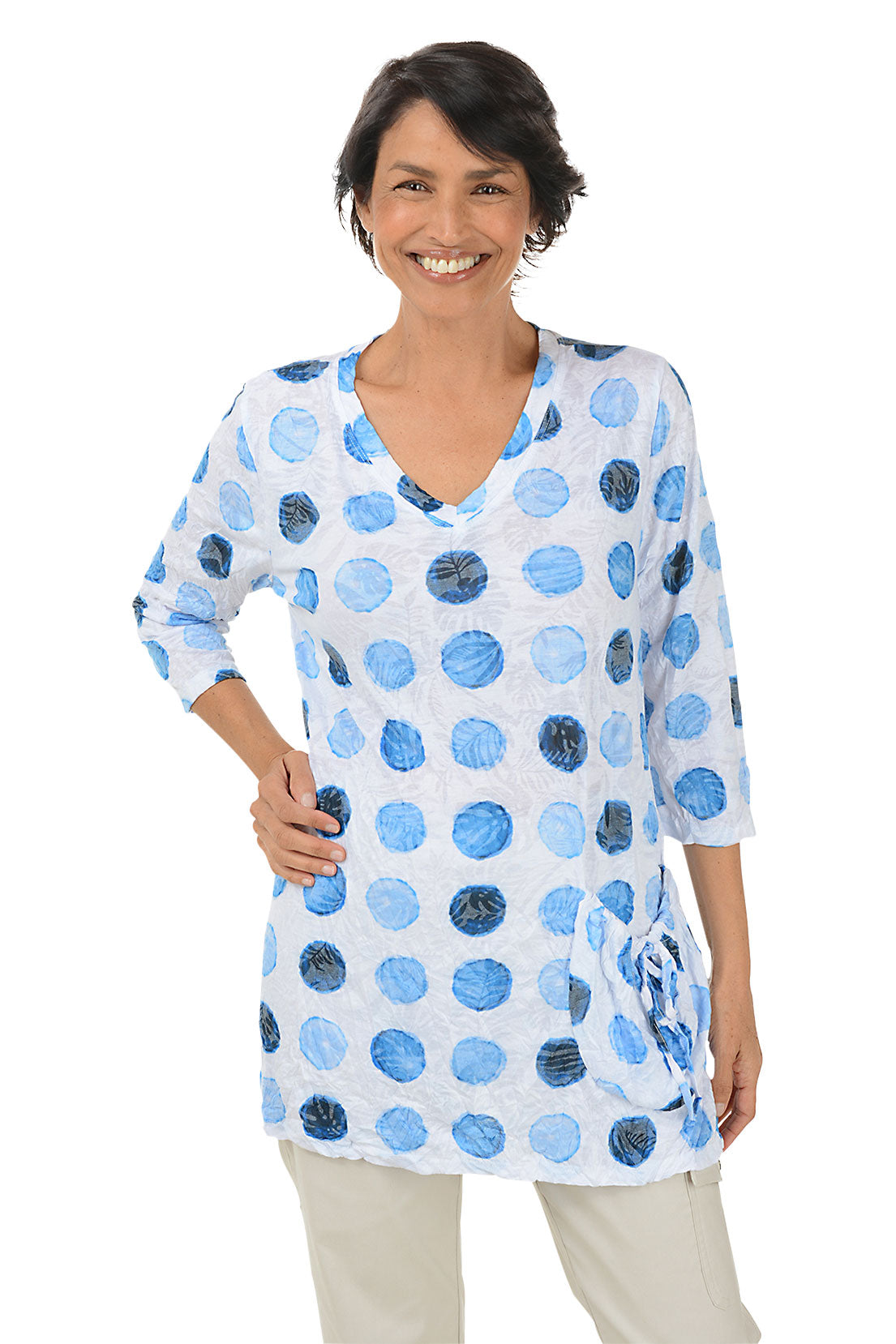 Moon Phases Crinkle Pocket Tunic