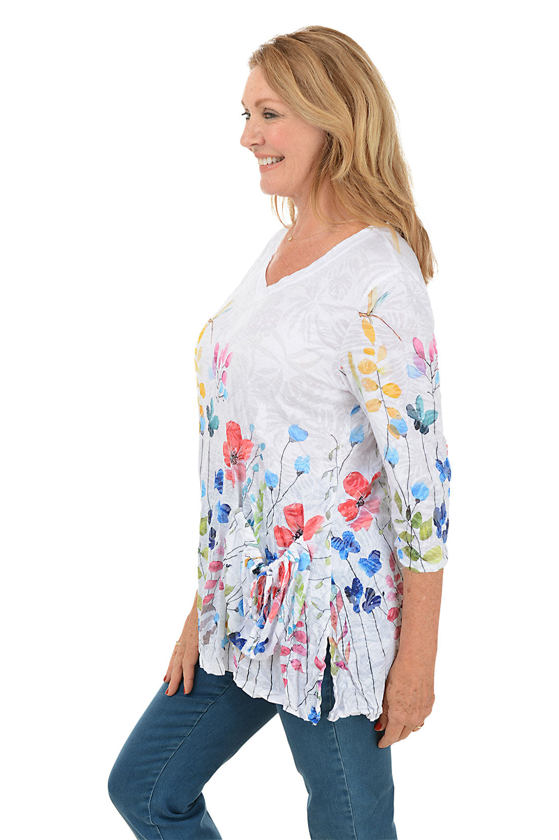 Dragonfly Crinkle Pocket Tunic