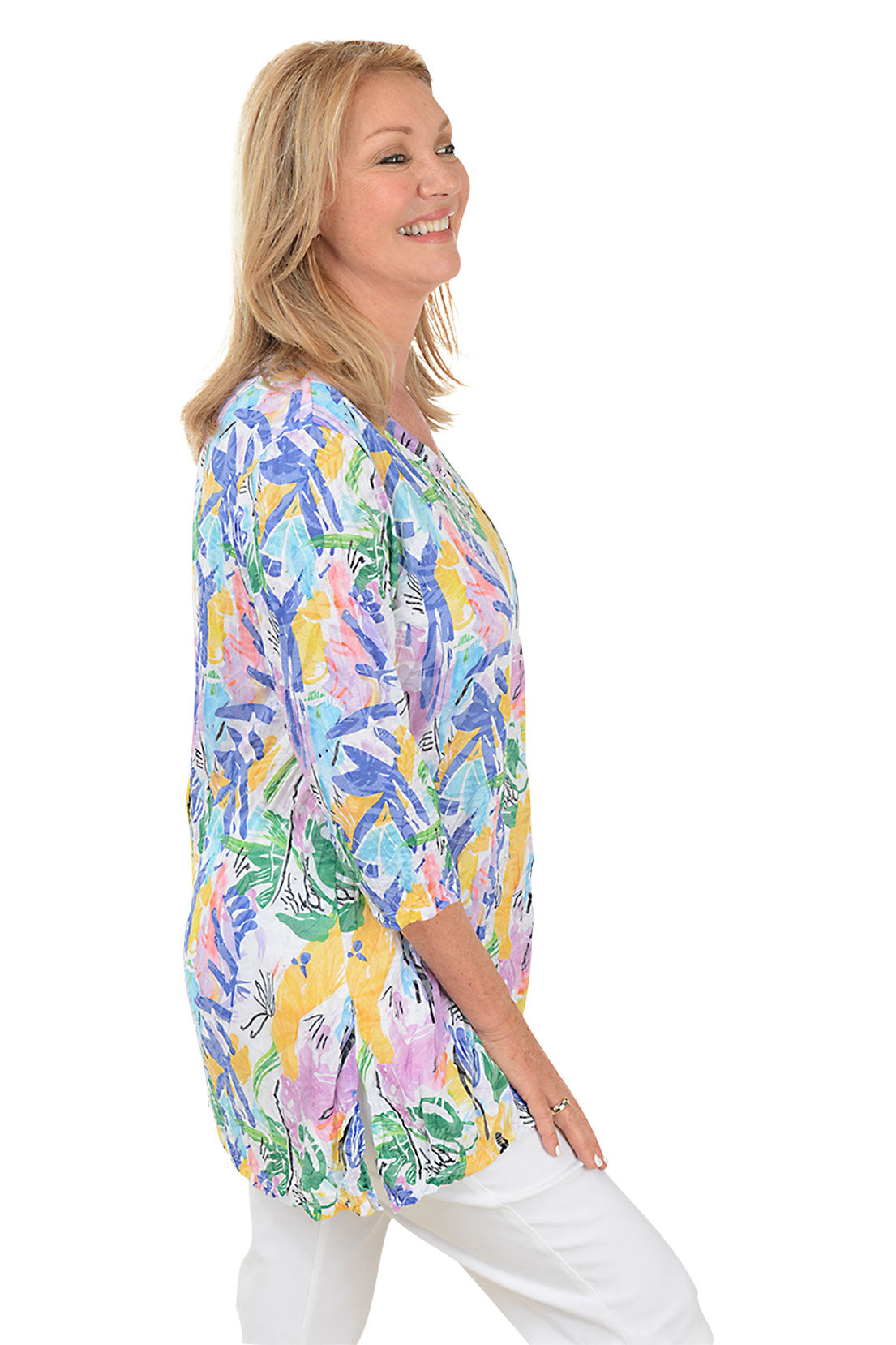 Mardi Gras Crinkle Pocket Tunic