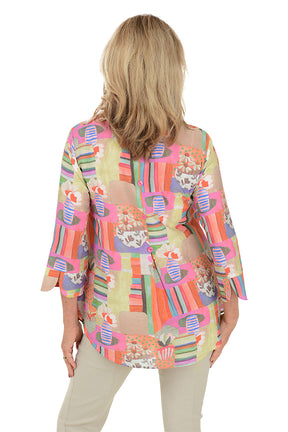 Still Life Button-Back Shirt