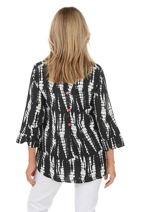 Monochrome Button-Back Shirt