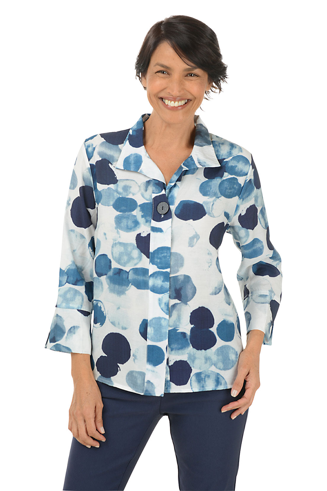 River Stones Button-Front Shirt