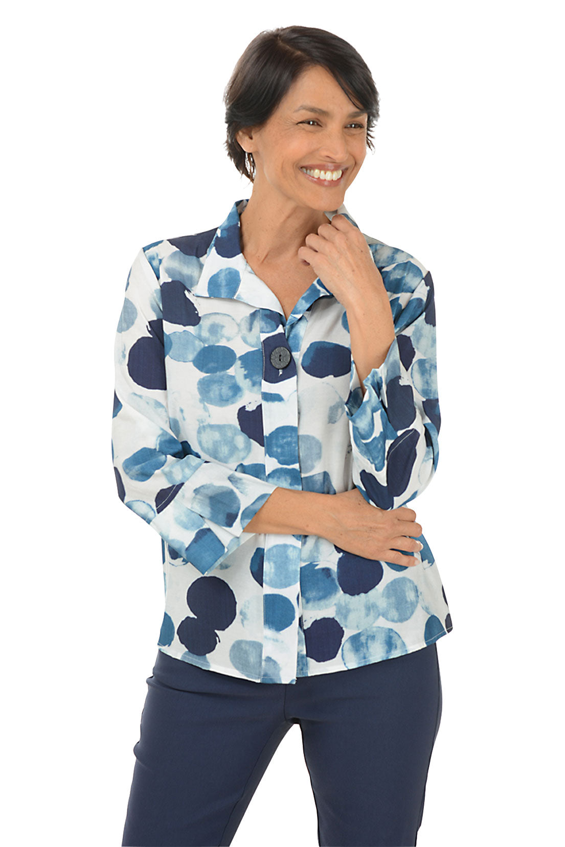 River Stones Button-Front Shirt