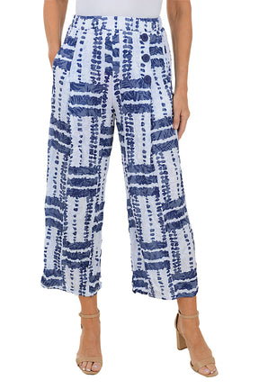 Carbon Copy Crinkle Triple Button Palazzo Pant