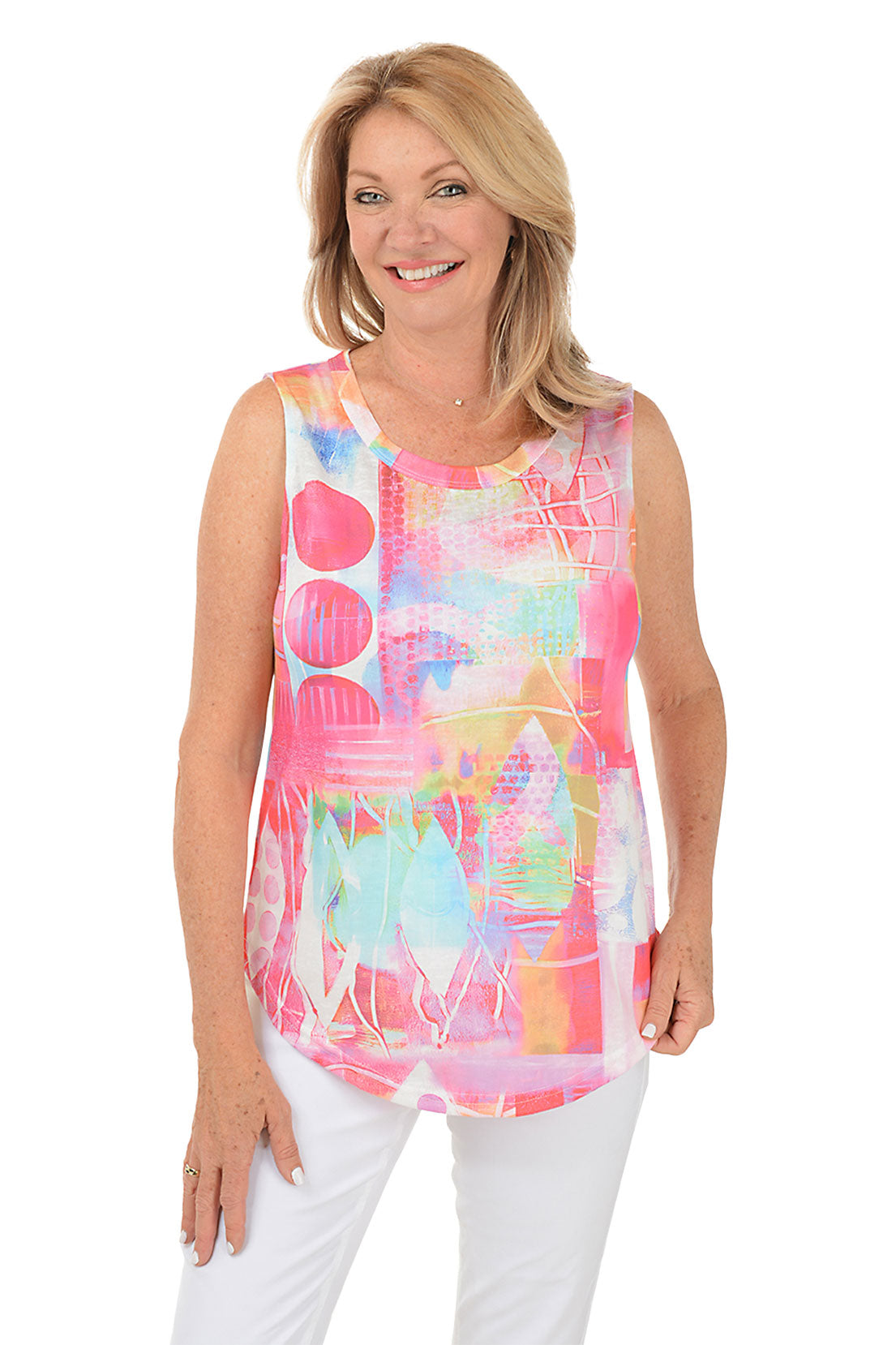 Surfs Up High Low Tank Top