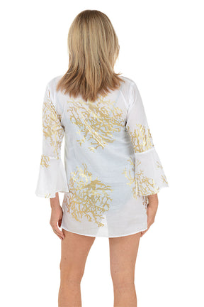 Gold Foil Coral Cover-Up