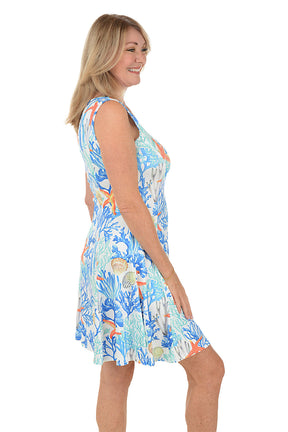 Starfish Shore Sleeveless Cover-Up Dress