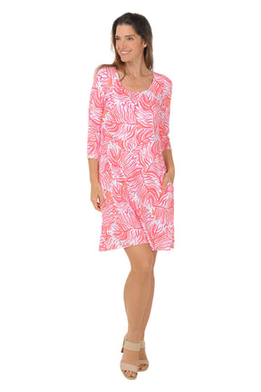 Tiger Leaf UPF50 3/4 Sleeve Dress