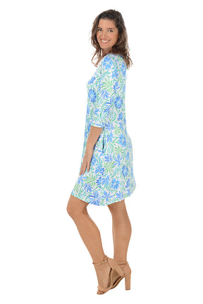 Spring Flower UPF50 3/4 Sleeve Dress