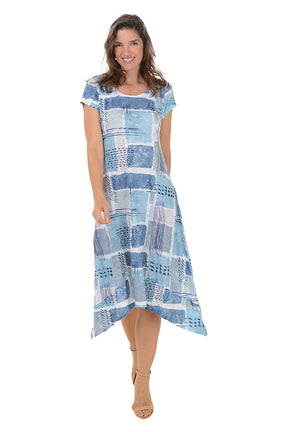 Slate Stones Shark Bite Crinkle Dress