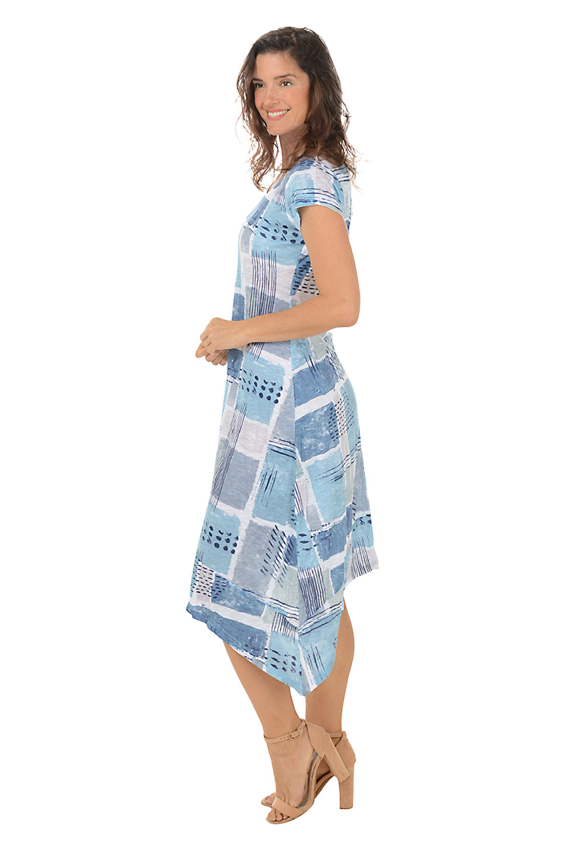 Slate Stones Shark Bite Crinkle Dress