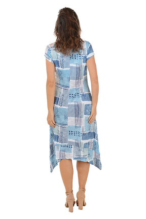 Slate Stones Shark Bite Crinkle Dress