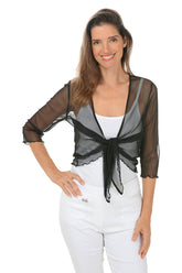 Sheer Mesh Shrug