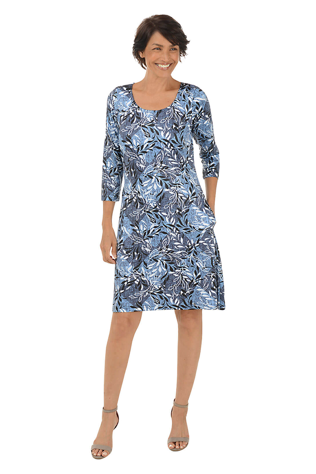 Diamond Vine 3/4 Sleeve Dress