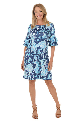 Lush Paisley Cha-Cha Sleeve Dress