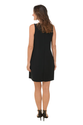 Pearl Scoop Neck Sleeveless Dress